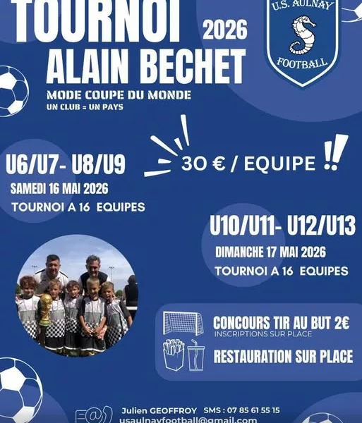 Tournoi Alain Bechet 2026 U11 & U13 de l’US Aulnay