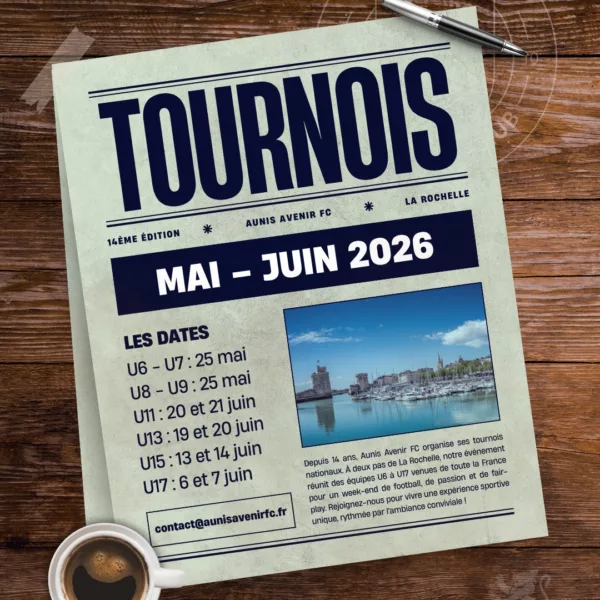 Tournoi 2026 U17 de l’Aunis AFC – Saint-Xandre