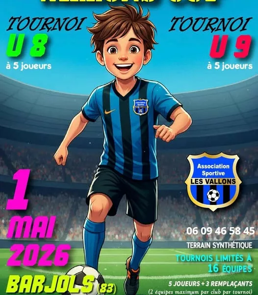 Vallons Cup 2026 U8 & U9 de l&rsquo;AS Vallons – Barjols