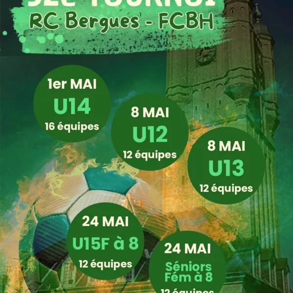Tournoi 2026 U15F & Seniors F du Racing Bergues