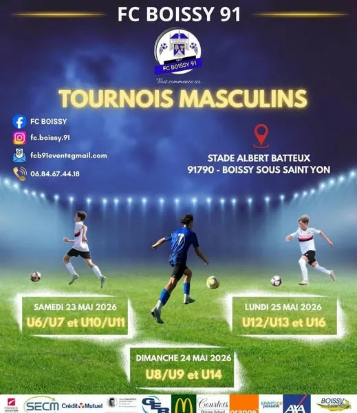 Tournois 2026 U9 & U14 de l’US Boissy 91 Boissy-sous-Saint-Yon