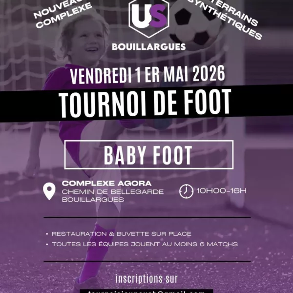 Tournois 2026 Baby Foot & U11 de l’US Bouillargues