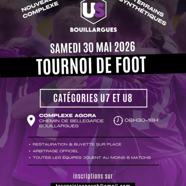 Tournois 2026 U7 & U8 de l’US Bouillargues