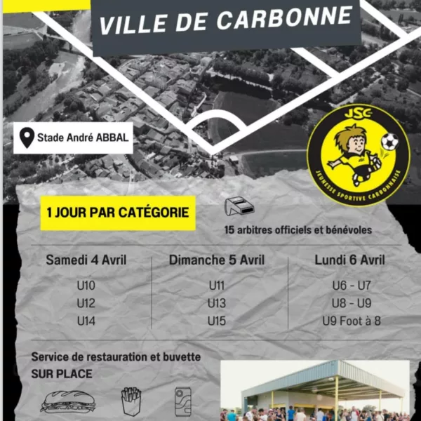 Tournoi International de la ville de Carbonne 2026 U10, U12 & U14 – Carbonne