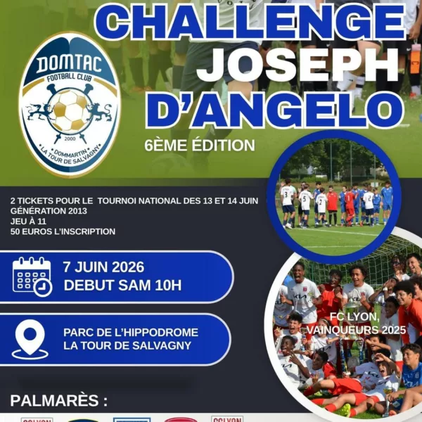 Challenge Joseph D’Angelo 2026 U13 du DOMTAC FC – Chazay-d’Azergues