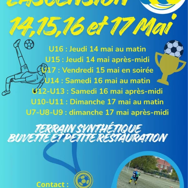 Tournois 2026 U15 & U16 de l&rsquo;ES Elouges Dour