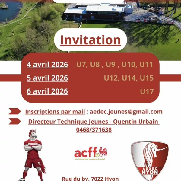Tournois des jeunes 2026 U17 de l’AEDEC Hyon – Mons