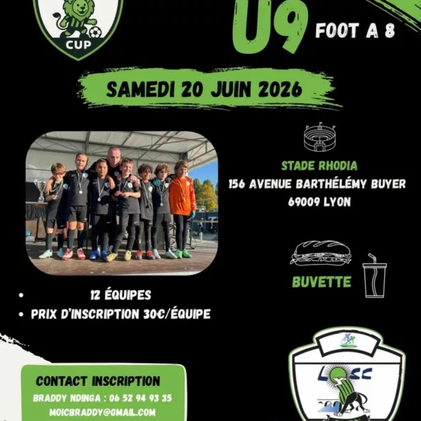 Kids LOSC Cup 2026 U9 & U10 du Lyon Ouest Sporting Club
