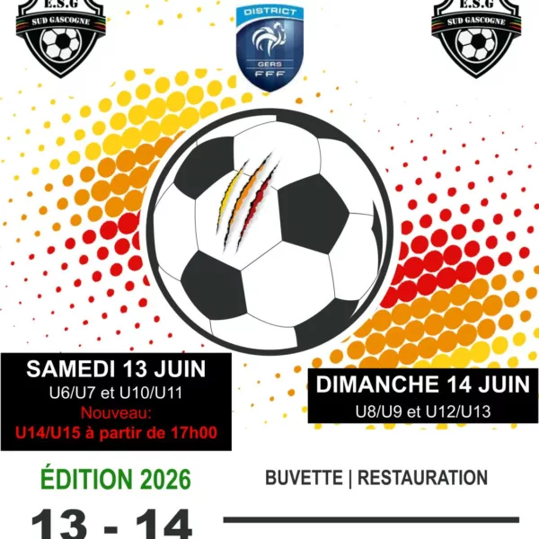 Tournois 2026 U9 & U13 de l’ESG Sud Sud Cascogne – Lombez