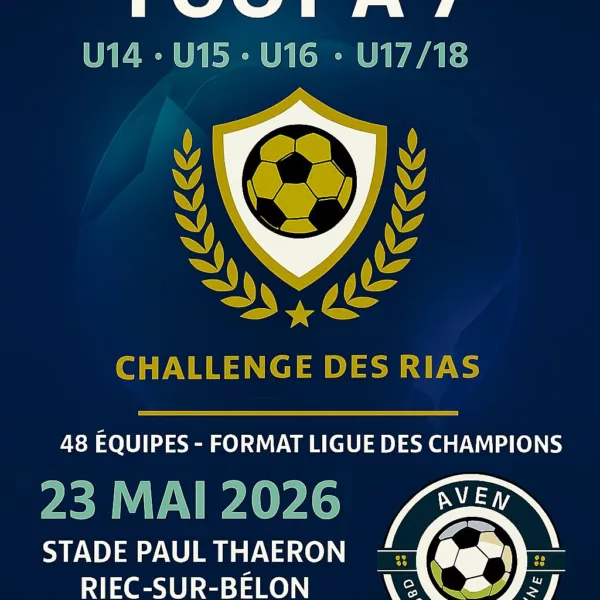Challenge des Rias 2026 U14, U15, U16 & U18 du Groupement jaune de l’Aven – Riec-sur-Bélon