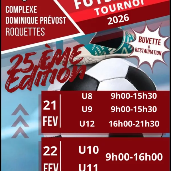 Tournoi Futsal 2026 U10 & U11 de l’ACG – Roquettes