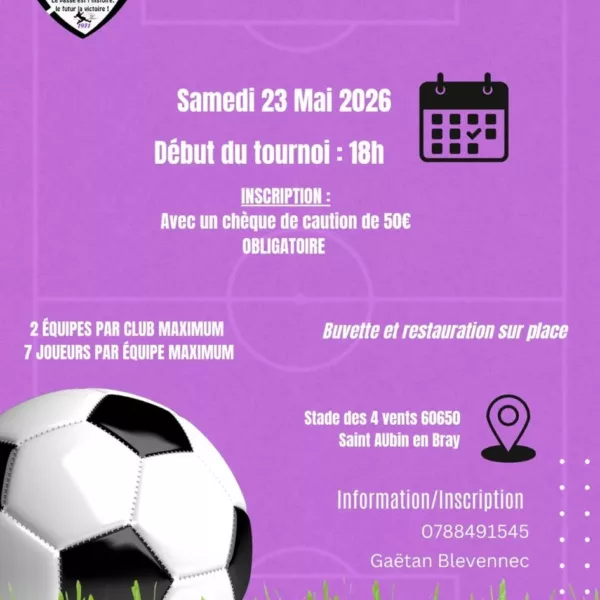 Tournoi 2026 U11 du FC Saint Aubin – Saint-Aubin-en-Bray