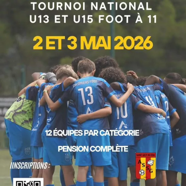 Tournoi National 2026 U13 & U15 – Saint-Gély-du-Fesc