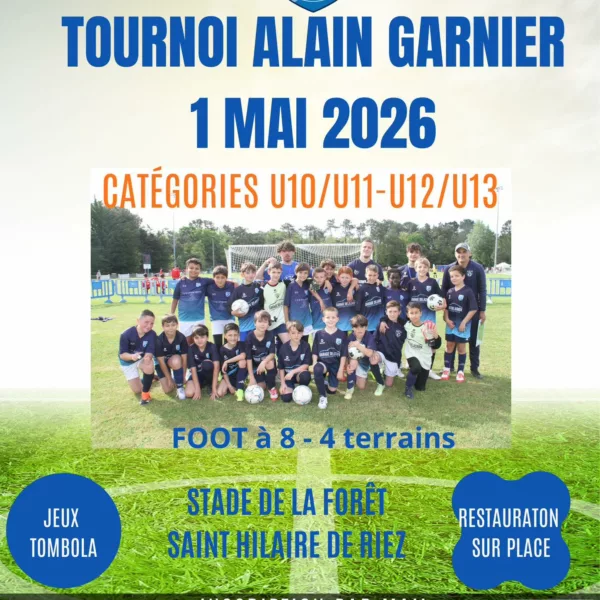 Tournoi Alain Garnier 2026 U11 & U13 – Saint-Hilaire-de-Riez