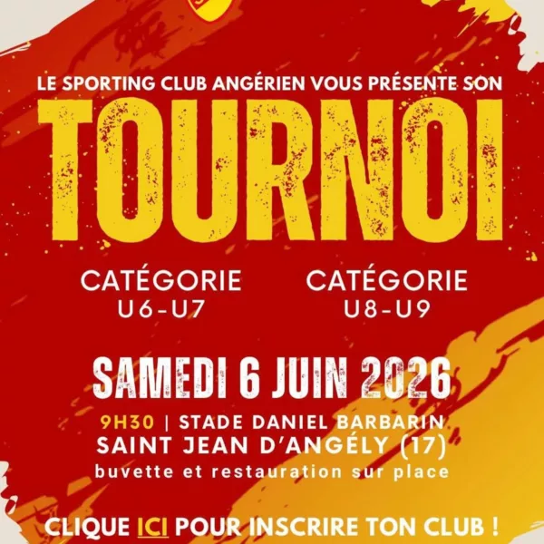 Tournois 2026 U7 & U9 du Sporting Club Angérien – Saint-Jean-d’Angély