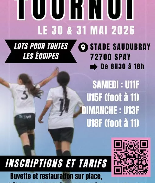 Tournois 2026 U13F & U18F – Spay