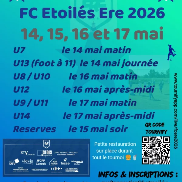 Tournoi FC Étoilés Ère 2026 Seniors – Tournai