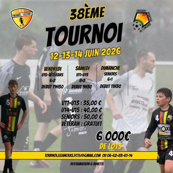 Tournoi 2026 U11 & U13 de l’Entente Sportive du Lancras Trémorel