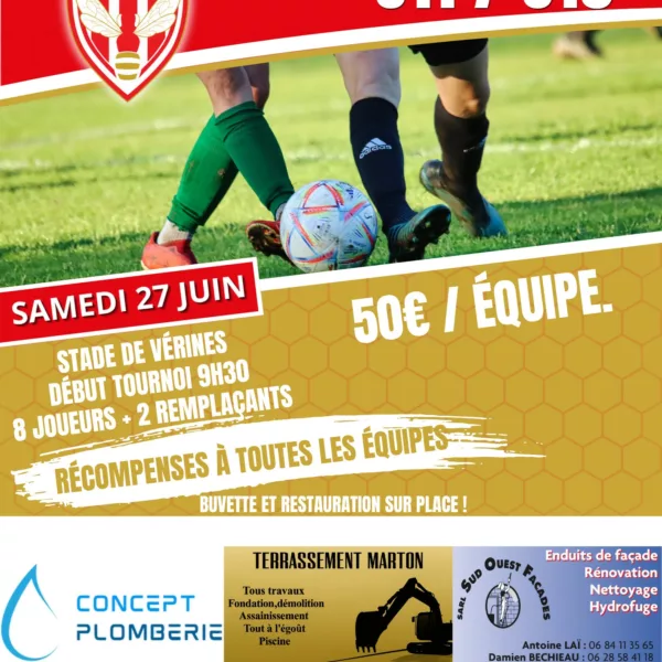 Tournoi 2026 U11 & U13 de l’AS Vérines