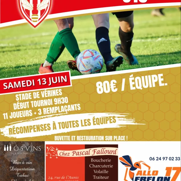 Tournoi 2026 U15 de l’AS Vérines