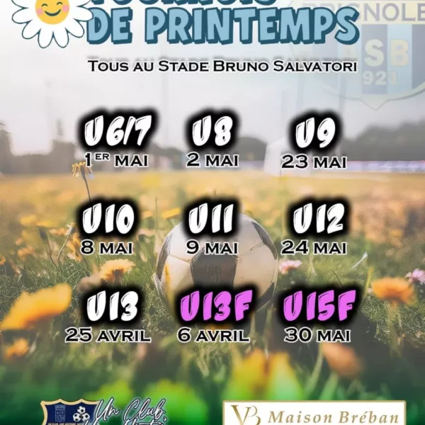 Tournois de Printemps 2026 U15F de l’AS Brignolaise – Brignoles
