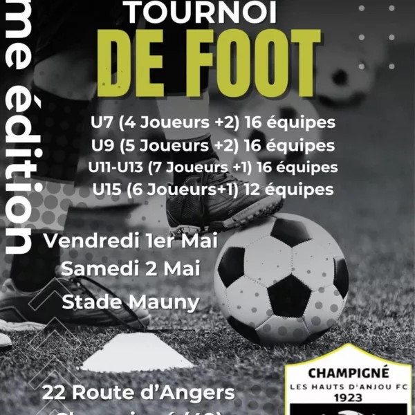 Tournoi 2026 U7 & U9 du Hauts d’Anjou FC – Champigné