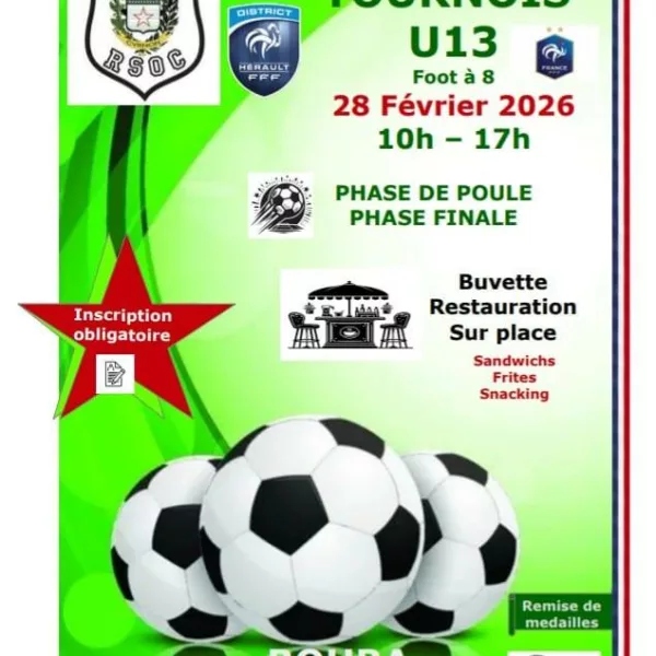 Tournoi 2026 U13 du RSO Cournonterral