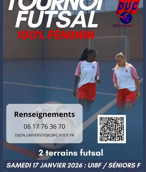 Tournoi Futsal 2026 U13F & U15F du Dijon Université Club