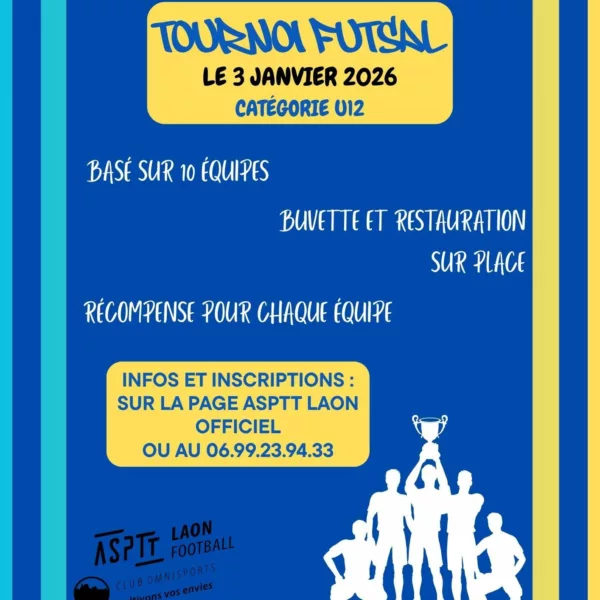 Touroi Futsal 2026 U12 de l’ASPTT Laon