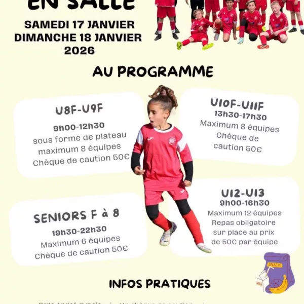 Tournoi Futsal 2026 U9F & U11F de l’USSM Loos-en-Gohelle