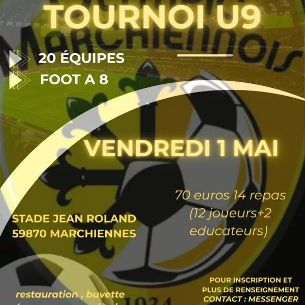 Tournoi 2025 U9 de l’Olympic Marchiennois – Marchiennes