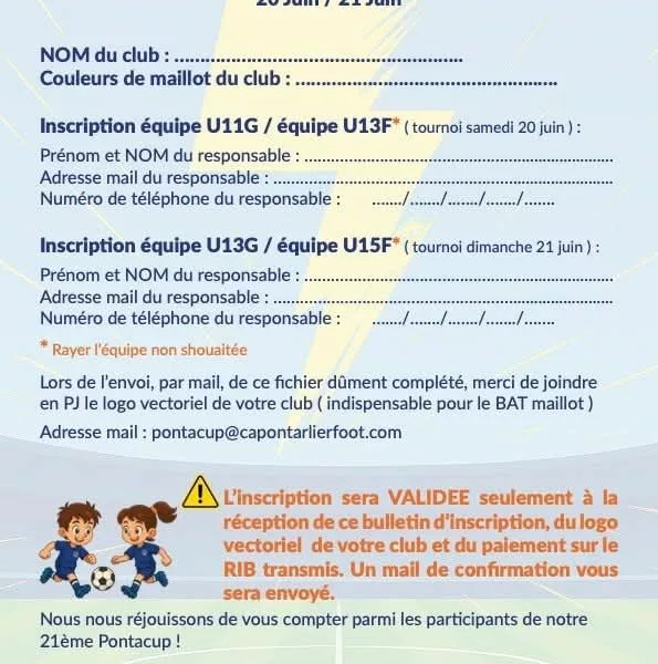 Pontacup 2026 U11 & U13F du CA Pontarlier