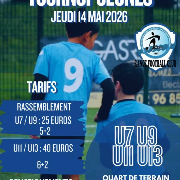 Tournoi 2026 U7, U9, U11 & U13 du Rance FC – Caulnes