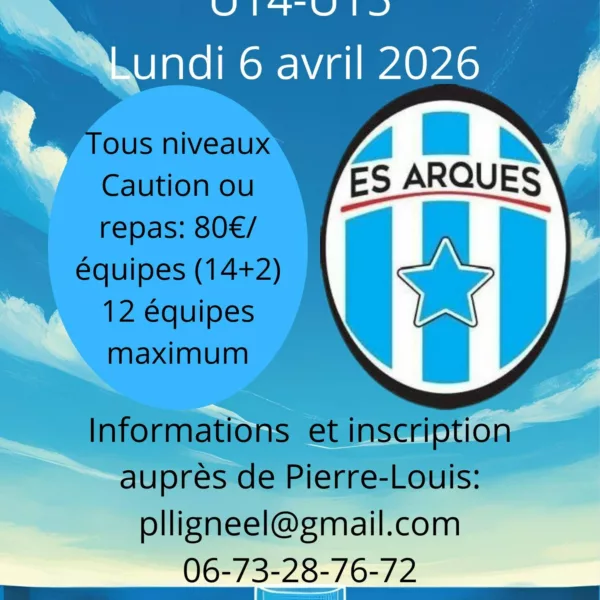 Tournoi 2026 U15 de l’ES Arques