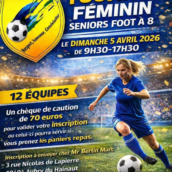 Tournoi 2026 Seniors F de l’AS Petite-Forêt – Aubry-du-Hainaut