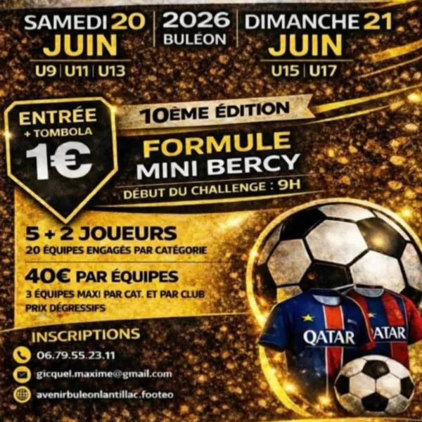 Challenge Henri Le Breton 2026 U15 & U17 de l’Avenir Buléon – Lantillac