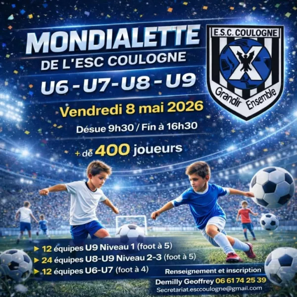 Mondialette 2026 U6, U7, U8 & U9 de l&rsquo;ESC Coulogne