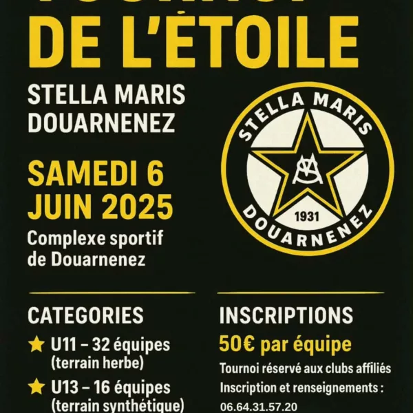 Tournoi de l&rsquo;Étoile 2026 U11 & U13 de la Stella Maris Douarnenez