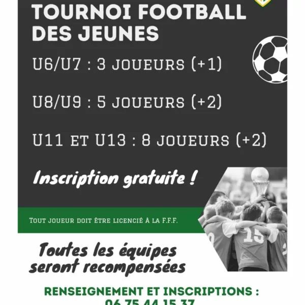 Tournoi 2026 U7, U9, U11 & U13 des Jeunes d&rsquo;Erbray