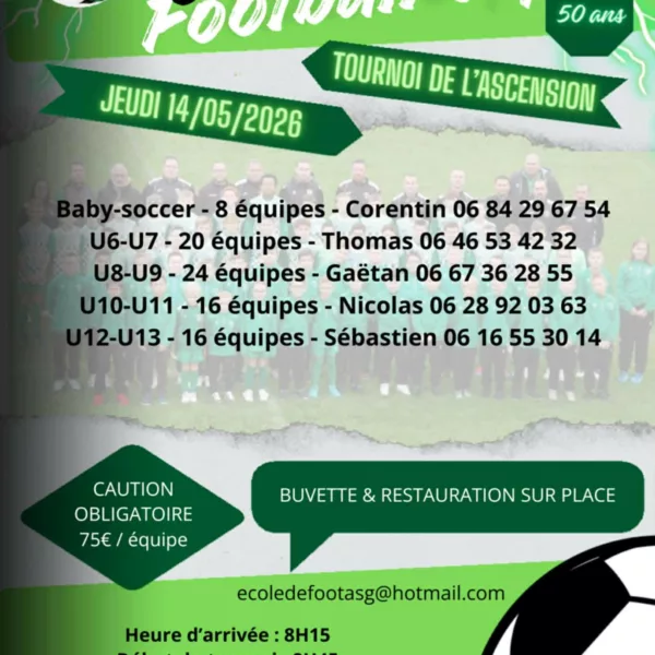 Gamaches Football Cup 2026 Baby-soccer, U7, U9, U11 & U13 de l&rsquo;AS Gamaches