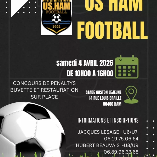 Tournoi 2026 U7 & U9 de l’US Ham Football