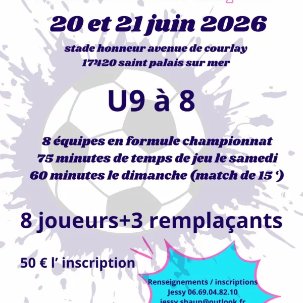 Tournoi de la fête des pères 2026 U9 du Saint-Palais Sport FC – Saint-Palais-sur-Mer