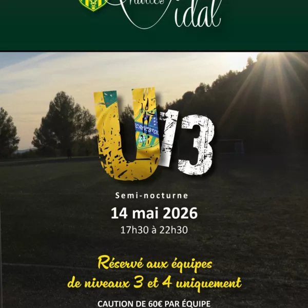 Souvenir Pouyadou-Estellin 2026 U10 & Challenge Charles Vidal 2026 U13 du FC Revestois – Le Revest-les-Eaux