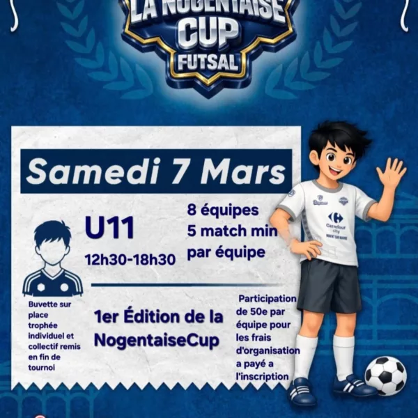 Nogentaise Cup Futsal 2026 U11 – Nogent-sur-Marne