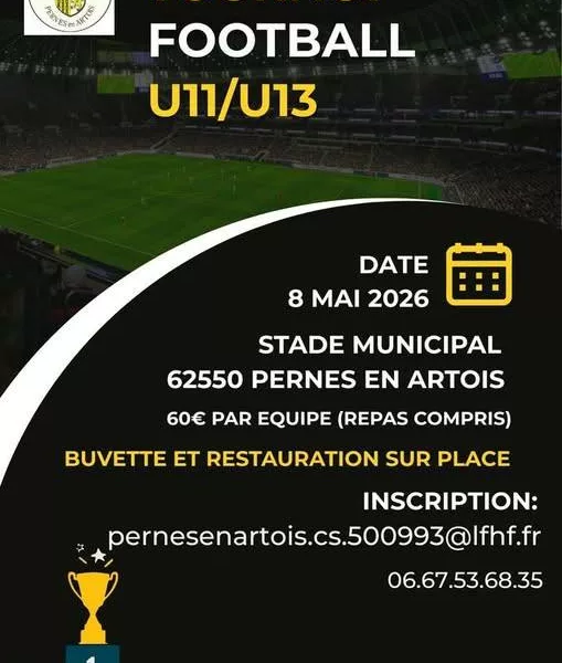 Tournoi 2026 U11 et U13 du CS Pernes