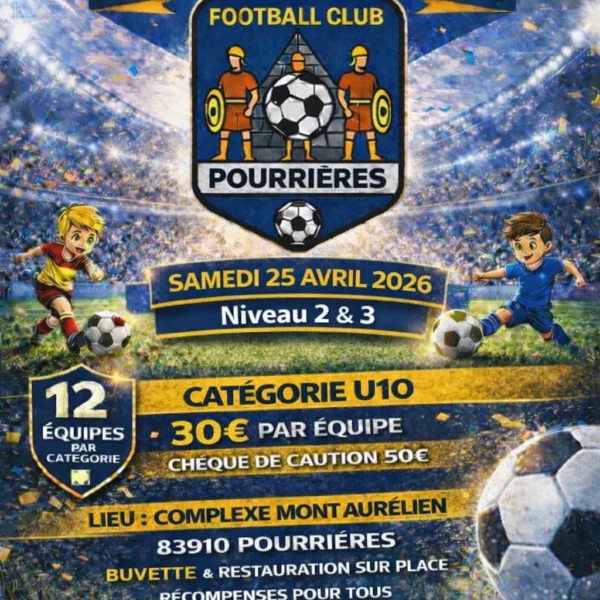 Tournoi Michel Bianchi 2026 U10 du FC Pourrières