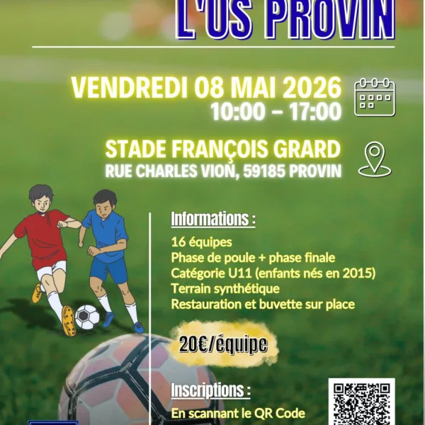 Tournoi 2026 U11 de l&rsquo;US Provin
