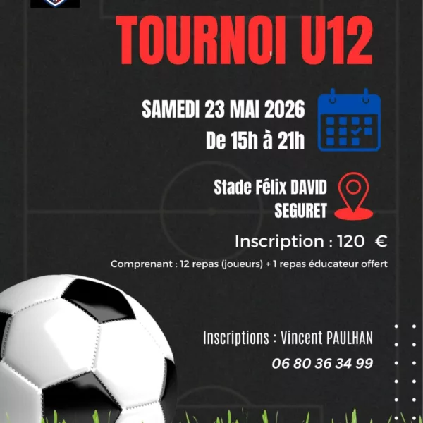 Tournoi 2026 U12 du Dentelles FC – Sablet