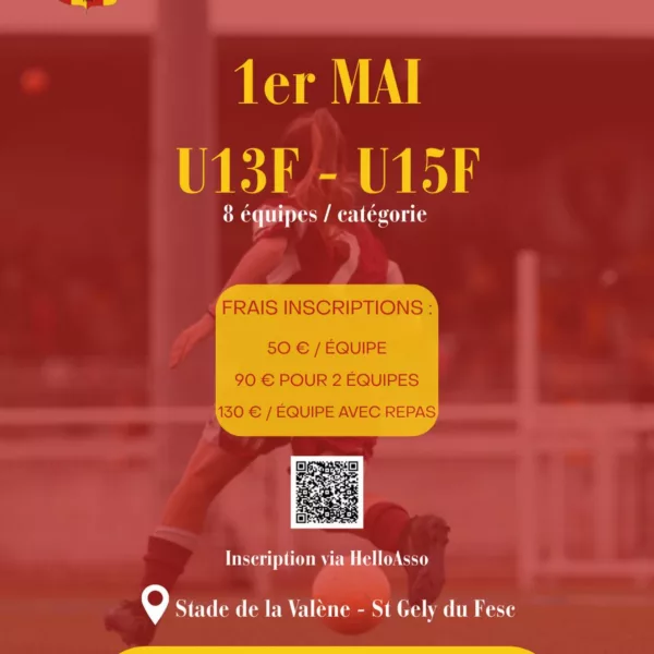 Aurore Cup Féminine 2026 U13F & U15F de l&rsquo;ASSG – Saint-Gély-du-Fesc