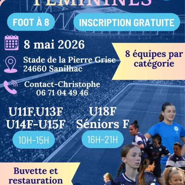 Tournoi Féminines 2026 U11F, U13F, U15F, U18F & Seniors F du SAS – Sanilhac